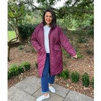 Burgundy Freyla Quilted Coat Size 26