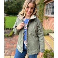 Lazy Jacks Khaki Snug Lined Coat Size 14/16