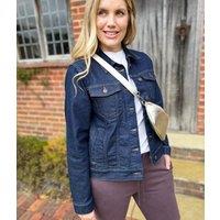 Indigo Denim Trucker Jacket Size 16/18