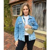 Light Blue Denim Trucker Jacket Size 20/22