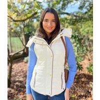Winter White Melford Hooded Gilet Size 6