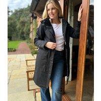 Black Loxley Sherpa Lined Waterproof Coat Size 10