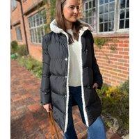 Black Brave Soul Deanne Sherpa Lined Padded Coat Size 10