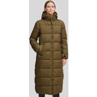 Olive Long Hooded Puffer Coat Size 18