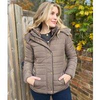 Chocolate Gosway Quilted Jacket - Seconds Size 10