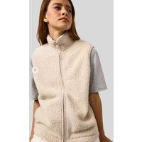 Ecru Borg Fleece Gilet Size 24/26