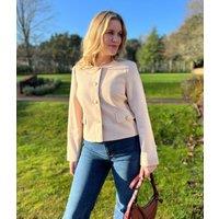 Natural Smart Buttoned Jacket Size 20