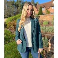 Green Pinstripe Blazer Size 16