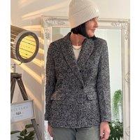 Kookai Wool Blend Herringbone Blazer Size 8