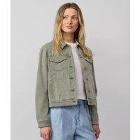 Pale Green Stretchy Denim Jacket Size 10