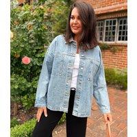 Light Denim Pure Cotton Shacket Size 20/22