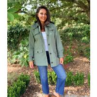 Green Salcombe Waterproof Coat Size 10