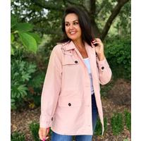 Pink Salcombe Waterproof Coat Size 10