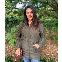 Khaki Padded Coat Size 14