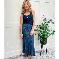 Navy Elder Jersey Maxi Skirt Size 8