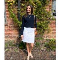 White Chino Skirt Size 8
