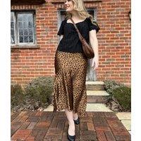 Leopard Print Maya Midi Skirt Size 14