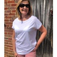 White Longline Tee Size 6