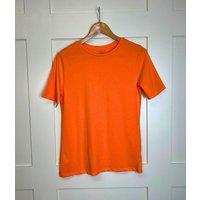Orange Straight Cotton Tee Size 6