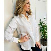 Ivory Satin Shirt Size 24