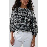 Aztec Geo Batwing Blouse Size 12/14