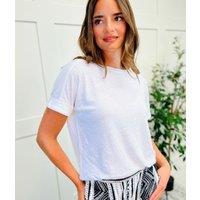 White Linen Rich Top Size 24