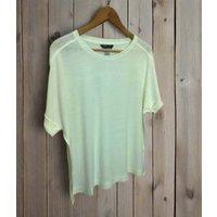 Cream Linen Rich Top Size 18
