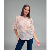 Ditsy Floral Puff Sleeve Blouse Size 18