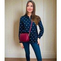 Navy Polka Dot Shirt Size 8