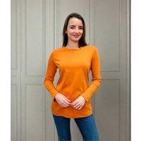 Orange Plain Long Sleeve Top Size 10/12