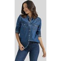 Dark Denim Single Stitch Denim Shirt Size 20/22