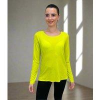 Lime Green Long Sleeve Good Move Active Top Size 12