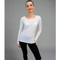 White Long Sleeve Good Move Active Top Size 20