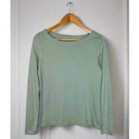 Green Cotton Long Sleeve Top Size 26