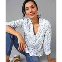 White Annie Jersey Printed Shirt Size 10