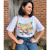 Orange Crush Premium Cotton T Shirt Size 10