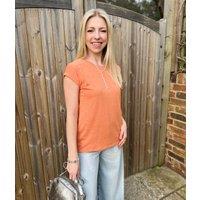 Orange Essential Cap Sleeve Tee Size 12
