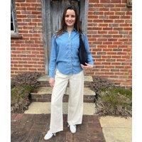 Blue Denim Lyocell Shirt Size 14/16