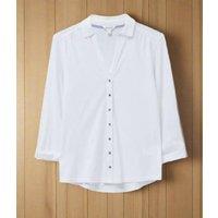 White Plain Annie Jersey Shirt Size 8