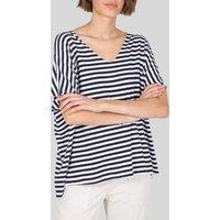 Navy Italian Collection Striped T Shirt Size One Size