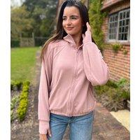 Pink Casual Luxe Full Zip Jacket Size 16/18