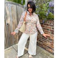 Ex Seasalt Flower Print Larissa Shirt Size 10