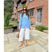 Blue 'Violet' Longline Tunic Style Shirt Size 20