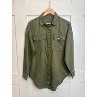 Khaki Denim Oversized Shirt Size 24/26