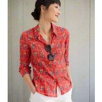 Ex Seasalt Orange Print Larissa Shirt Size 12