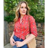Ex Seasalt Orange Print Larissa Shirt Size 24