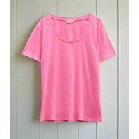 Pink Hari Cotton Slub Scoop Neck T-Shirt Size 8/10