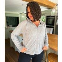 Grey Full Zip Hoodie Size 14