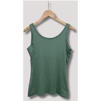 Green Cotton Rich Secret Support Vest Top Size 18