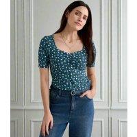 Ex Seasalt Gentle Wave Ditsy Top Size 14